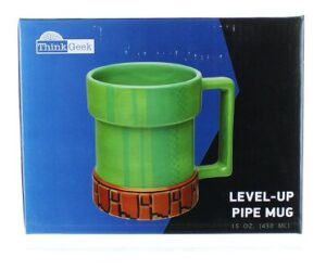 super mario pipe mug level up