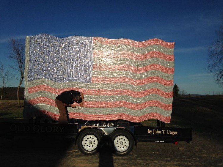 us bottle top flag