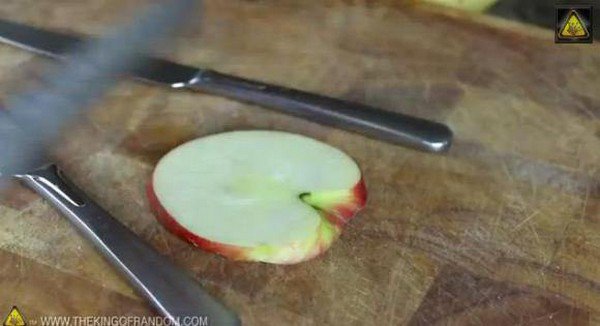 whole apple slice