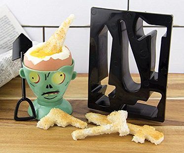 zombie egg cup and toast cutters