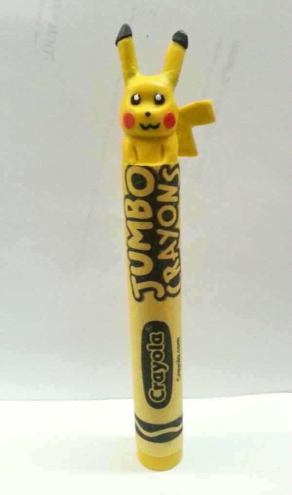 Bryan-Edmiston-crayon-sculpture-pikachu