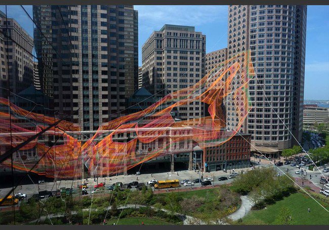 Ethereal Hanging Sculpture Boston