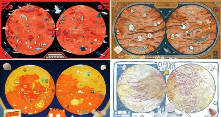 Hand-Drawn Maps Of The Planets