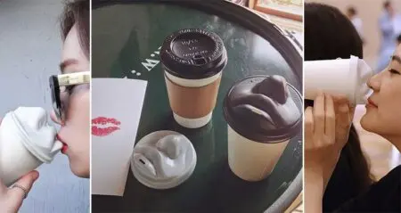 Kissable Coffee Cup Lid