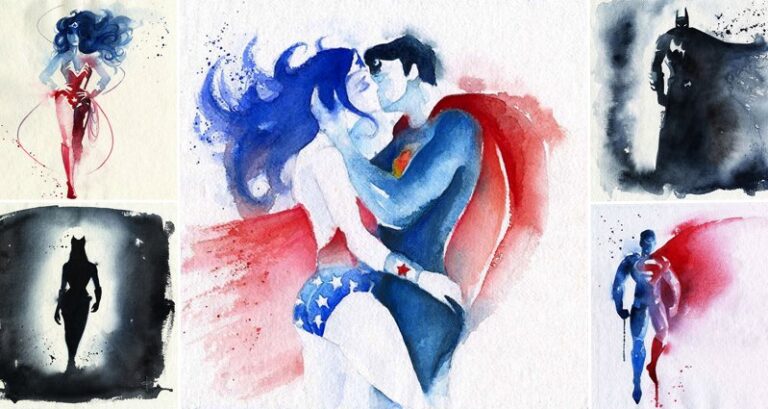 Superhero Watercolors