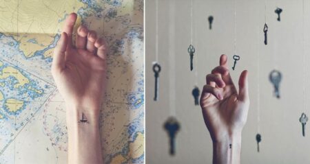 Tiny Tattoos With Fitting Backgrounds