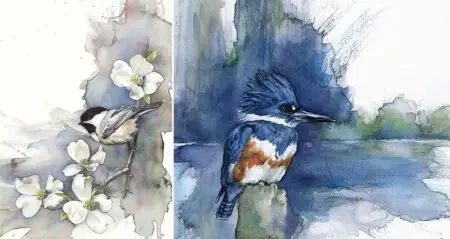 Watercolor Paintings Of Birds