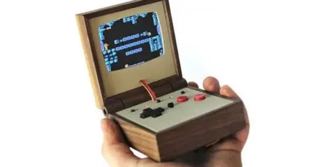 Wood Encased GBA SP Emulator