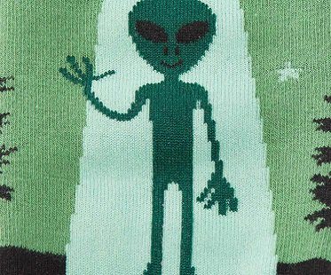 alien socks design