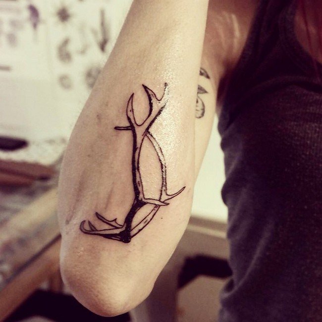 antlers tattoo