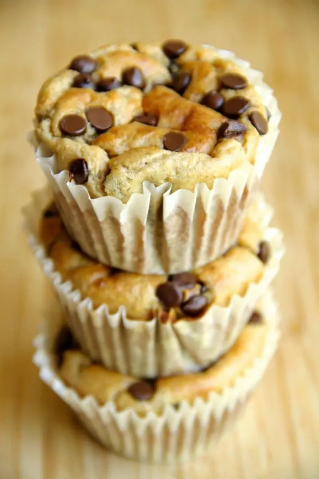 banana oat greek yogurt muffins