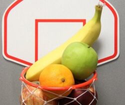 basketball fridge magnet