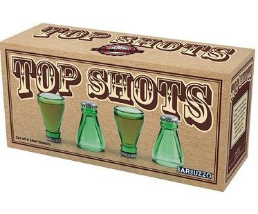 bottle top shot glasses box