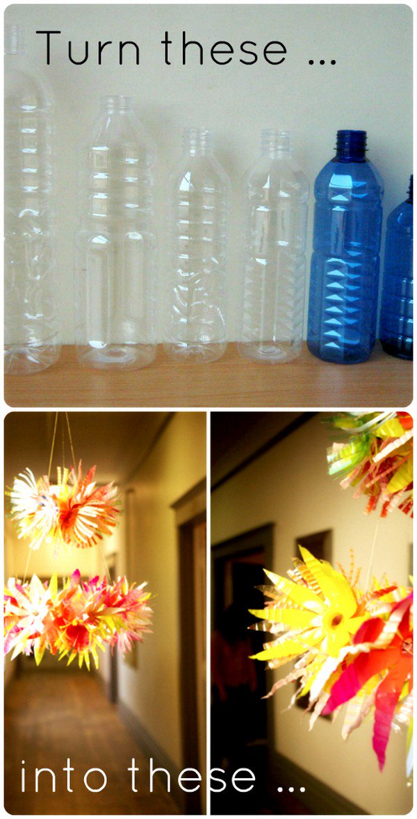 bottles chandelier