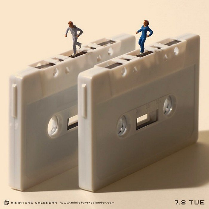 cassette tape mini treadmill