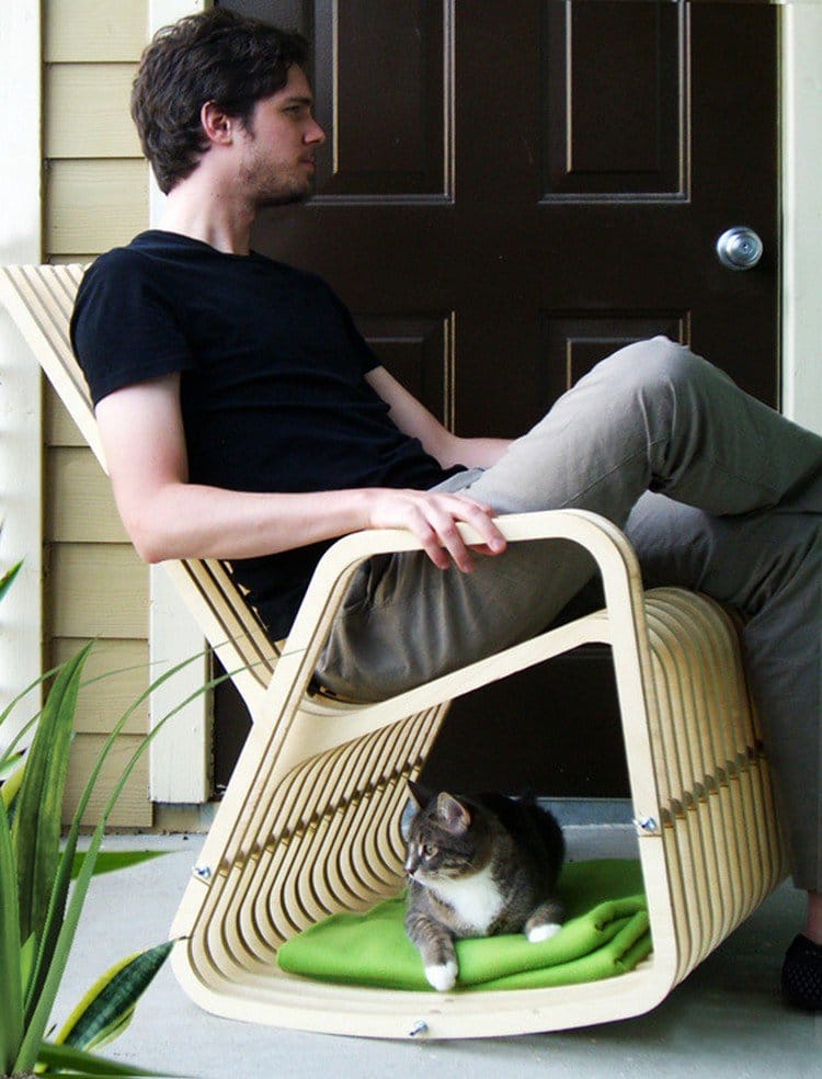 cat rocking chair