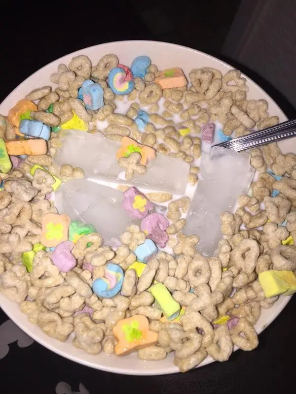 cereal with ice