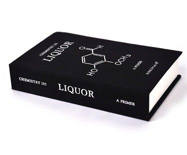 chemistry book hidden flask drink