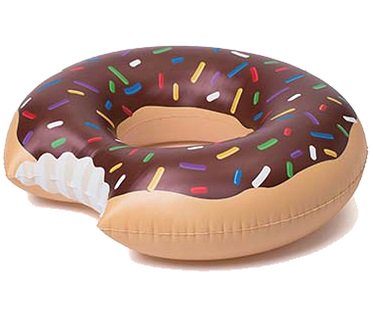 chocolate donut pool float inflatable