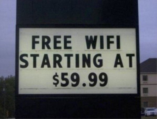 costly free wifi