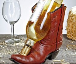 cowboy boot bottle holder shoe