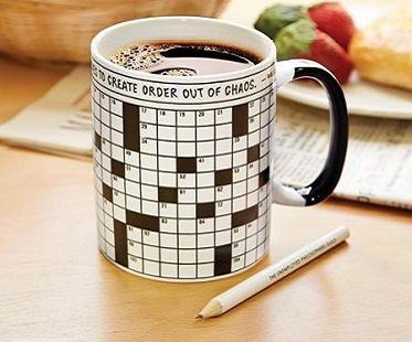 crossword puzzle mug