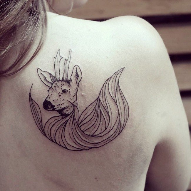 deer tattoo