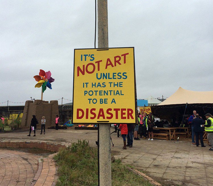 dismaland not art sign