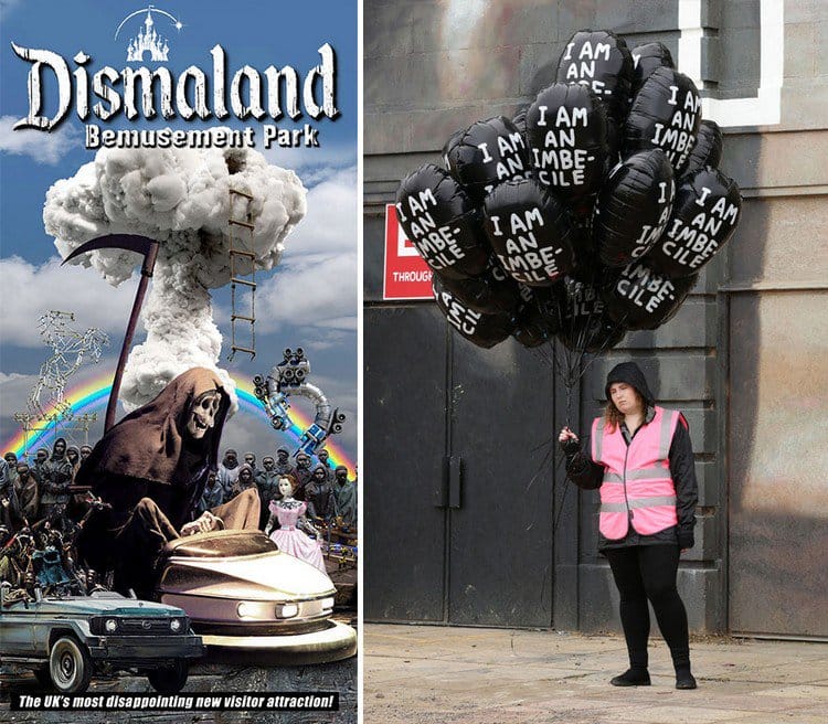 dismaland poster balloon woman