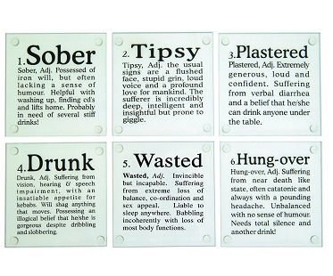 drunk words coasters