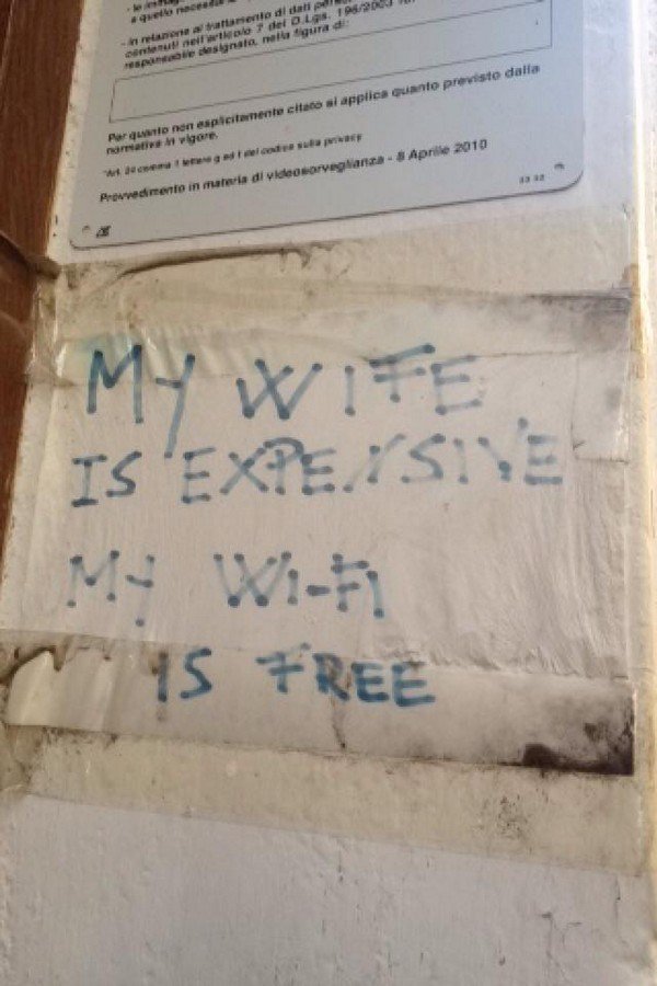 expensive wife sign