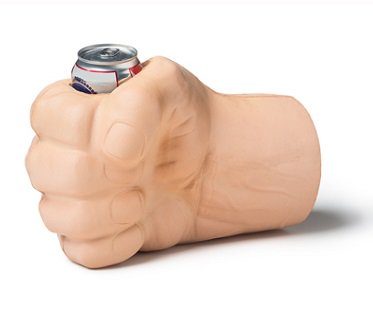giant fist drink holder can