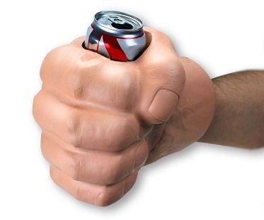 giant fist drink holder cooler