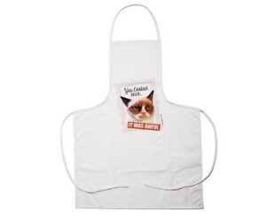 grumpy cat apron