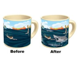 heat changing shark mug