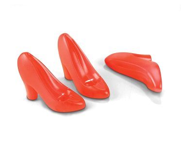 high heel shoe ice cubes red