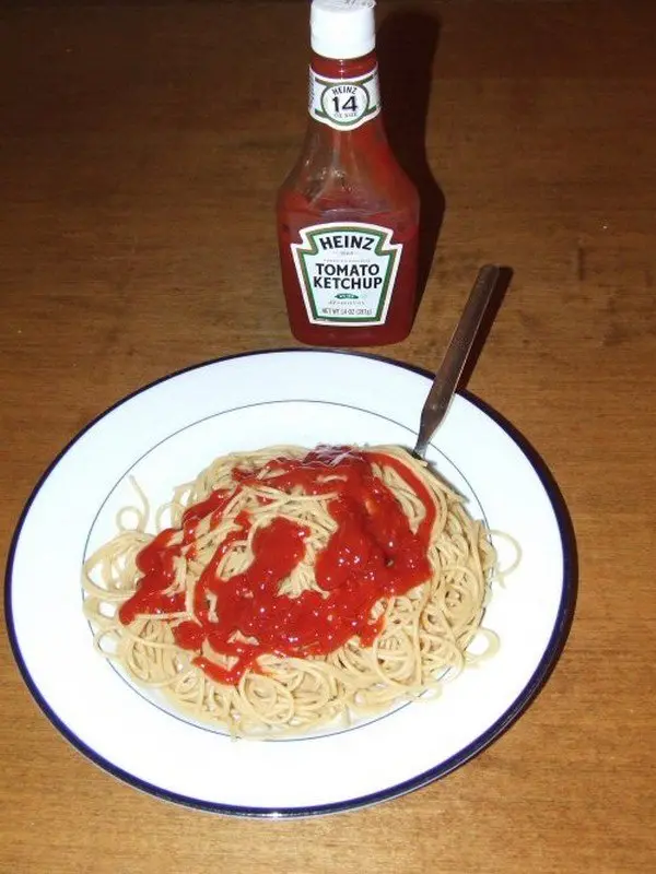 ketchup pasta