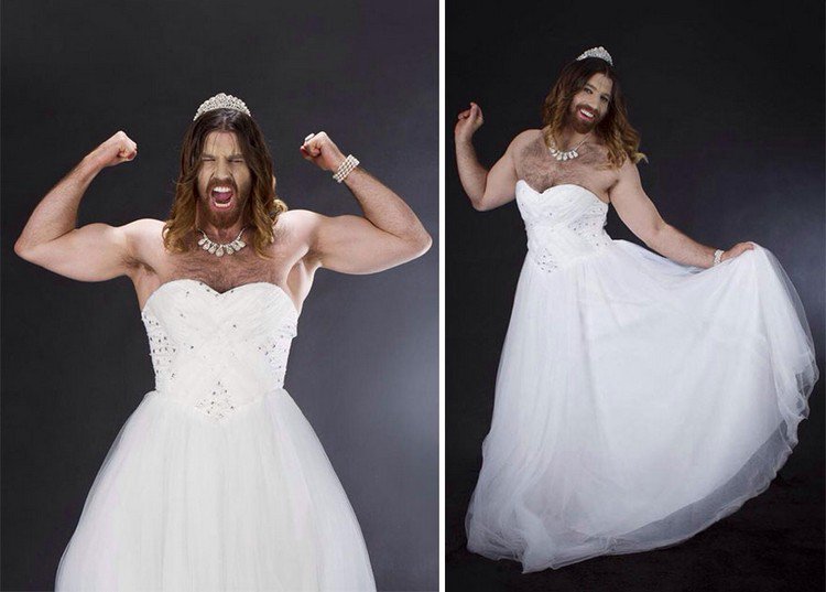 ladybeard wedding dress