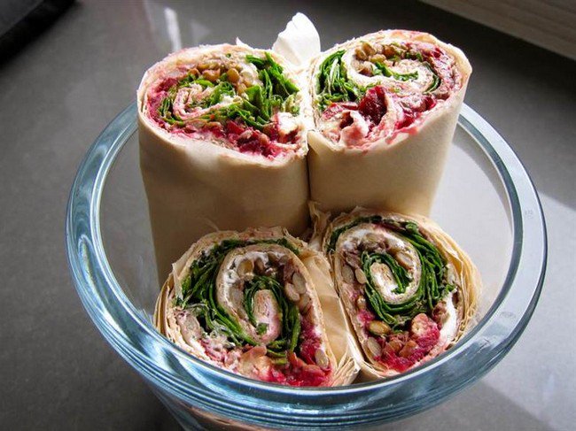 lentil cranberry wraps