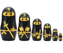 ninja nesting dolls