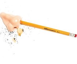 nose pencil sharpener