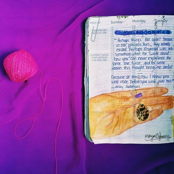 notebook hand yarn
