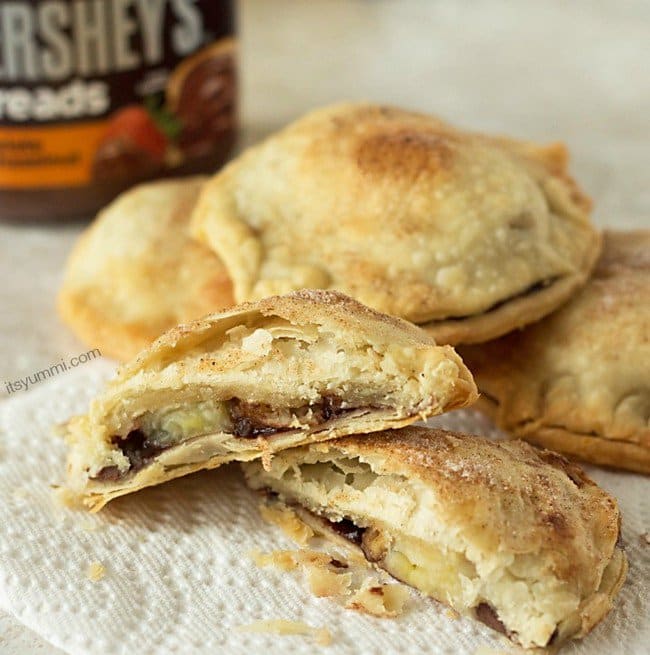 nut choc banana hand pies