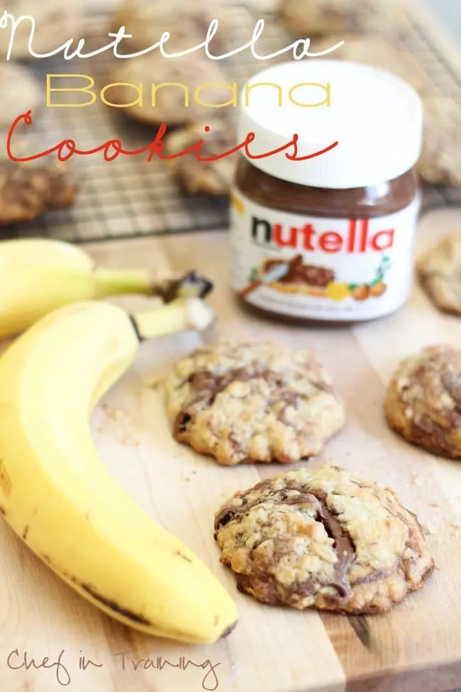 nutella banana cookies