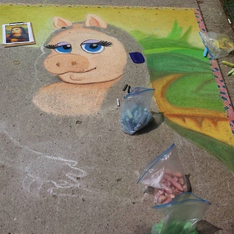 piggy-chalk