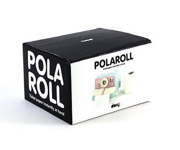 pink polaroid toilet roll holder box