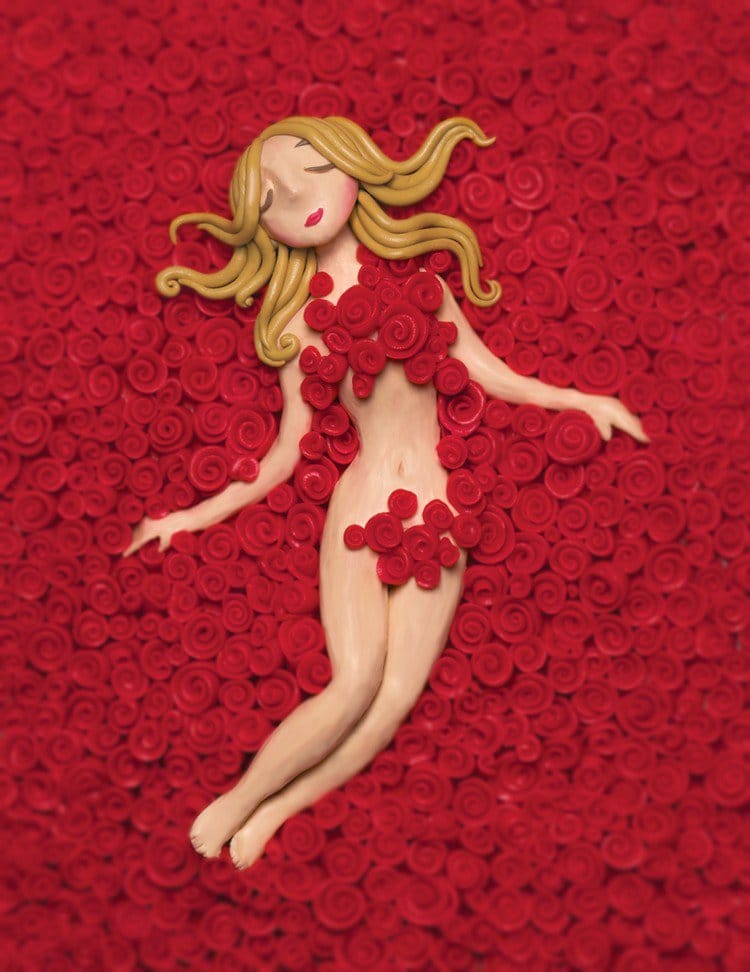 plasticine rose girl