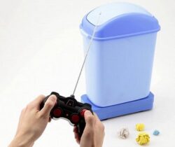 remote control trash can