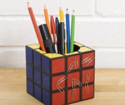 rubik's cube pen holder