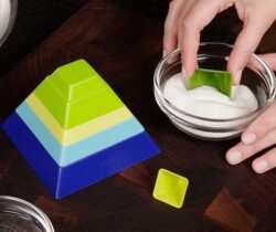 stackable pyramid measuring cups stack